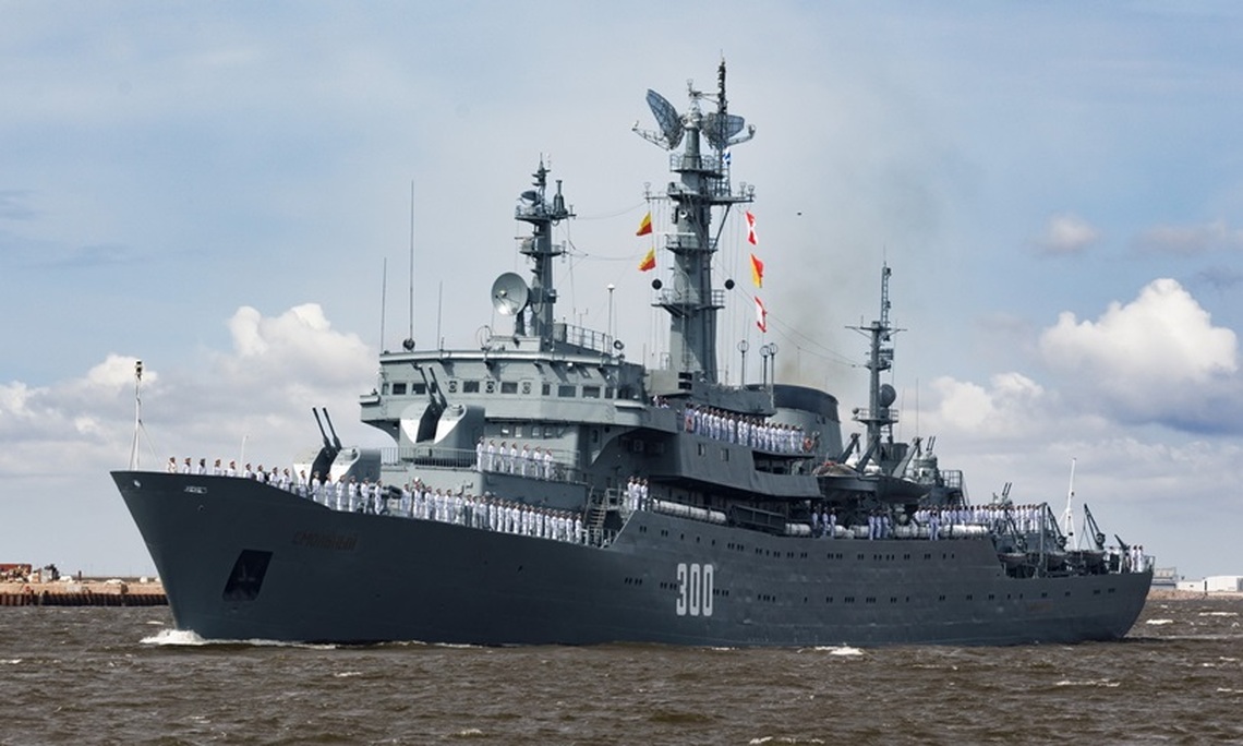 俄海軍艦艇編隊今年第二次訪問古巴