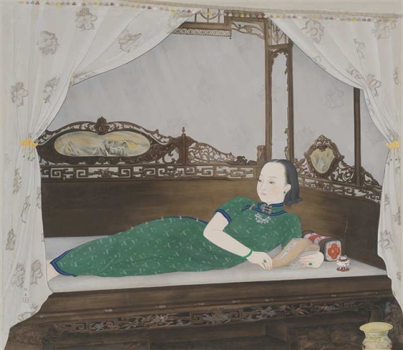 名畫密碼學-陳進《悠閒》（1935年）