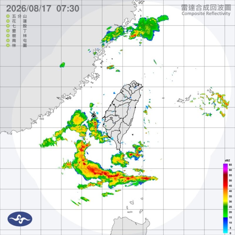 週一悶熱水氣偏多 雲林以南注意短延時豪雨