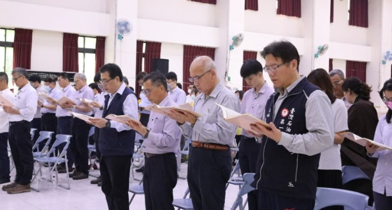 中油大林煉油廠舉行中元普渡祈福法會  祈願廠區平安、工作順利