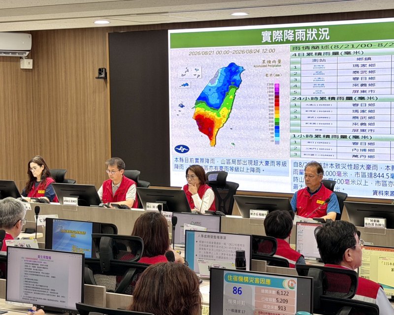 屏東縣政府上上下下  對豪雨嚴陣以待