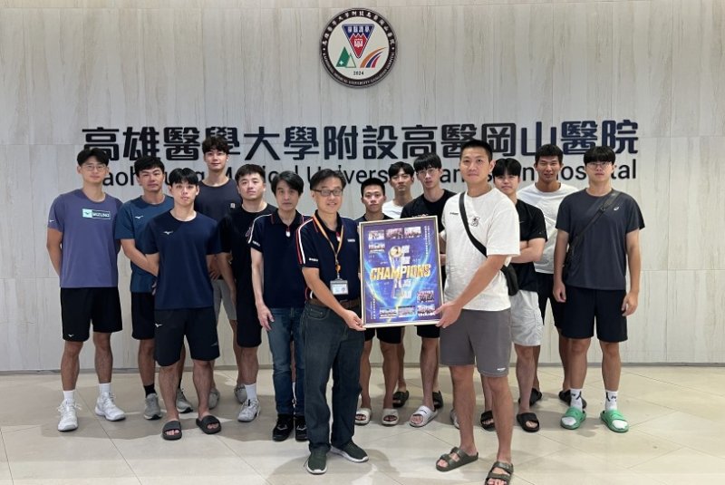 台鋼天鷹職排隊球員健康檢查  高醫岡山醫院為選手健康把關攜手挑戰二連霸