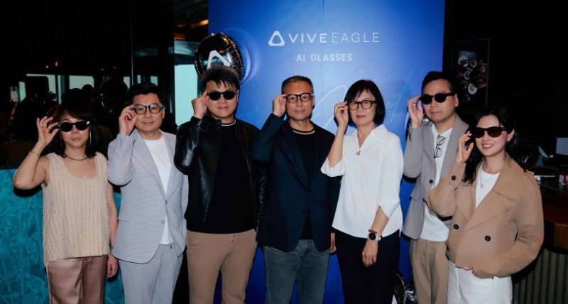 VIVE Eagle 全新圓框款登場 AI體驗全面升級  攜手電信雙雄 9／3同步開賣
