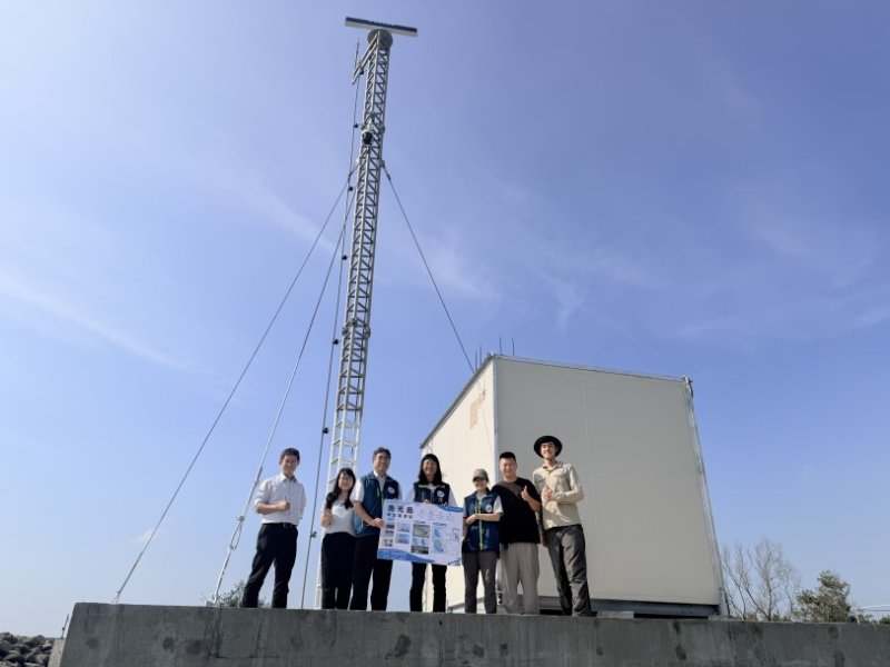 國海院新建漁光島波流遙測站  強化西南沿岸海域觀測量能