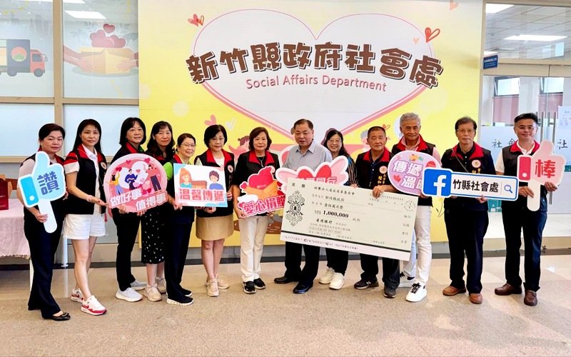 達成慈善基金會再捐100萬！    累計善款破700萬     攜手新竹縣府助弱勢喪葬