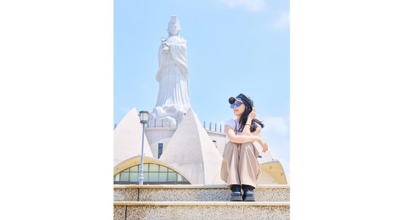 台灣本島最高媽祖在台中！孫淑媚化身攝影師解密五大視角 揭開大安新地標神秘面紗