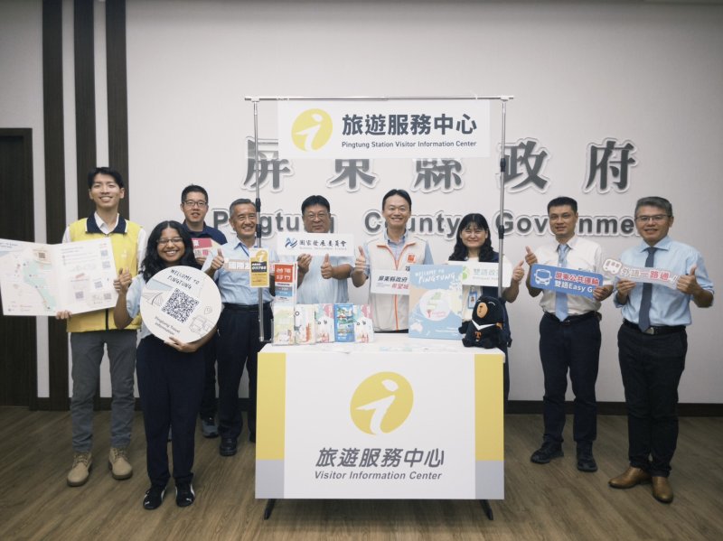 外國遊客不多。屏東縣雙語導遊還是有必要