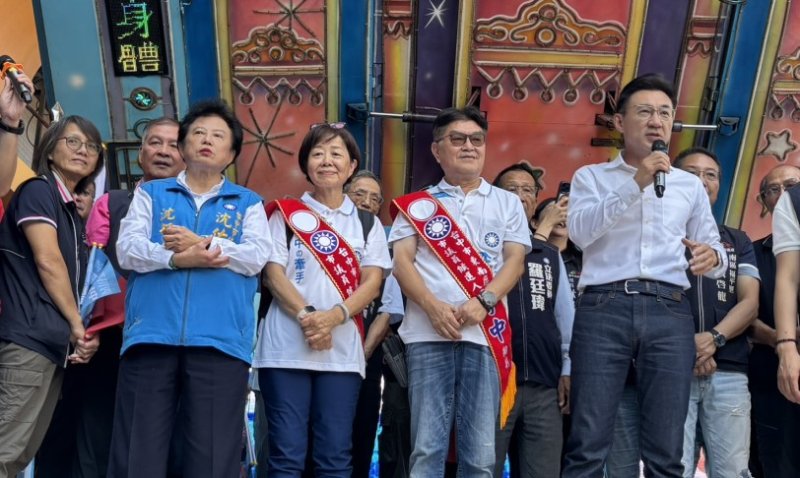 李中、江啟臣南區聯合競選總部雙十成立　盧秀燕、胡志強齊聚關注臺中發展  民間文化團隊同步祝賀